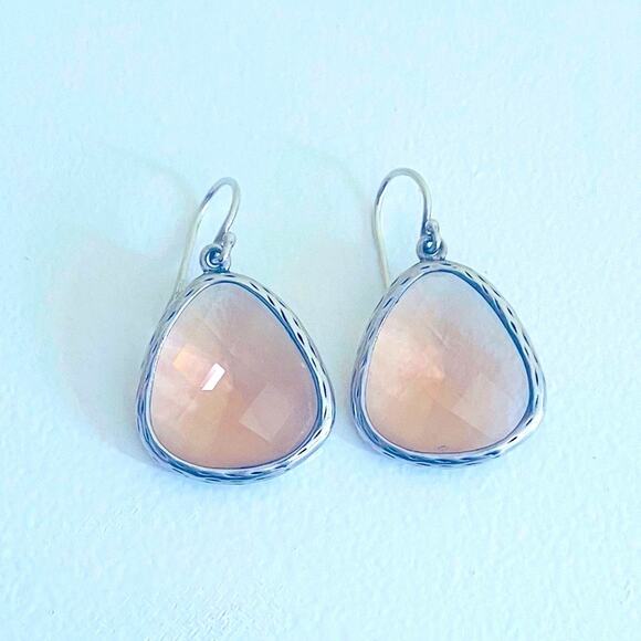 Silpada Ablaze Glass Sterling Silver French Wire Drop Dangle Earrings W2775 - Picture 3 of 6